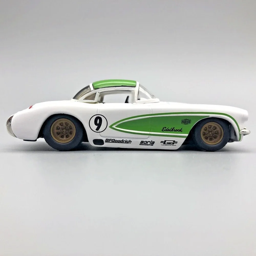 Jada Bigtime Muscle 1957 57 Chevy Chevrolet Corvette Drag Car White Diecast 1/64